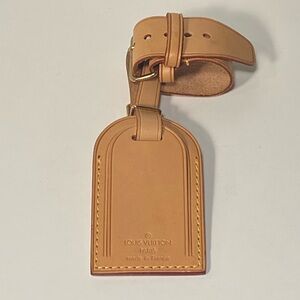 Louis Vuitton Vachetta Leather Luggage Tag & Poignet
